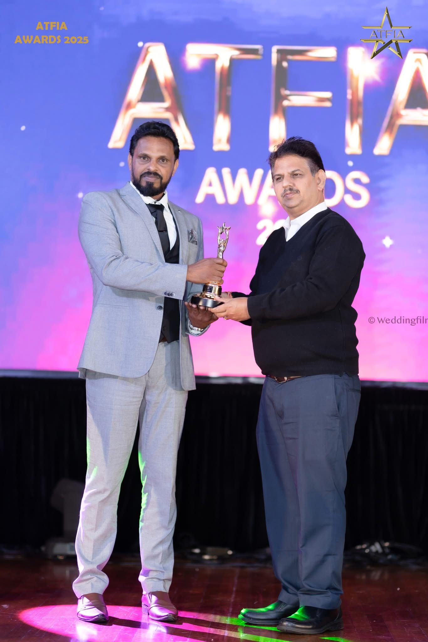 Shelvin Das Receiving ATFIA Awards 1
